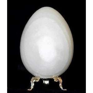    White Onyx Marble Egg, Collectible Egg   4H