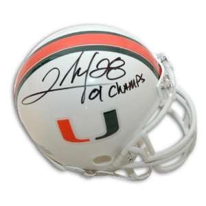   Portis Autographed University of Miami Mini Helmet: Sports & Outdoors