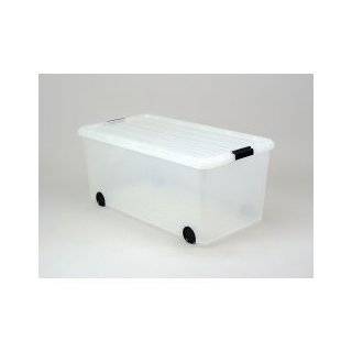 Clear Plastic Storage Box   Iris 74 Qt (4) (Clear) (13H x 15 3/4W x 