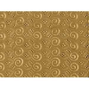  Gold Allover Cotton Eyelet Embroider Fabric 44 By the 