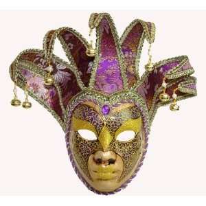  Masquerade Party Jester Masks for Women in Purple Toys 