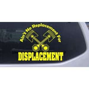 No Replacement For Displacement Moto Sports Car Window Wall Laptop 