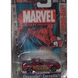   Man Chevrolet Corvette 1:64 Scale Diecast Car Spiderman: Toys & Games