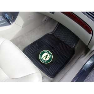   Front and Rear All Weather Floor Mats   Oakland Athletics: Automotive