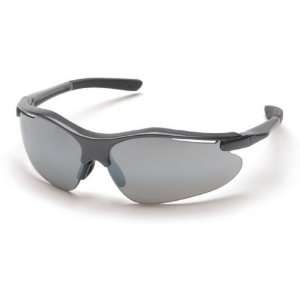  Pyramex Fortress Safety Glasses   Silver Mirror Lens, Gray 