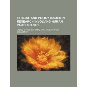  Ethical and policy issues in research involving human participants 
