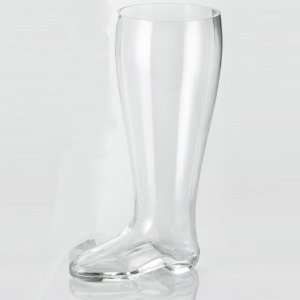  2 Liter Glass Beer Boots   set of 8 Toys & Games