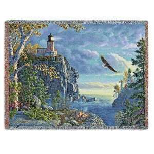  Eagle and Lighthouse Throw Guiding Light: Home & Kitchen