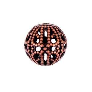  10mm Kabela Design Antique Copper Filigree Round Bead 