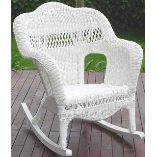  Prospect Hill Handwoven Resin Wicker Outdoor Rocking Chair 