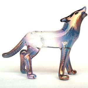 Hand Blown Glass Wolf Figurine: Everything Else