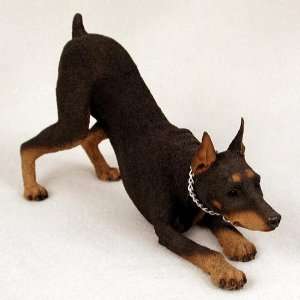  Doberman Pinscher Red w/Cropped Ears My Dog Figurine 