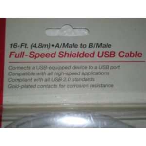  16 FT. FULL SPEED SHIELDED USB CABLE Electronics