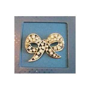  Bejeweled Bow Crystal Brooch Pin Jewelry