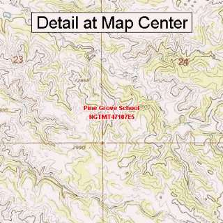  USGS Topographic Quadrangle Map   Pine Grove School 