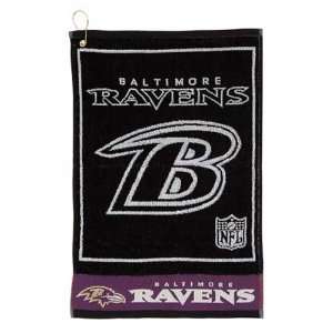  Baltimore Ravens GOLF CLUB HAND JACQUARD TOWEL: Sports 