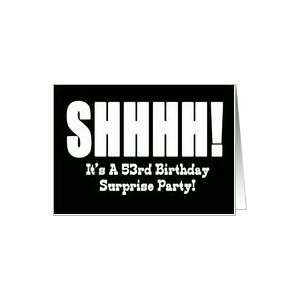  53rd Birthday Surprise Party Invitation Card Toys & Games