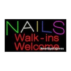  Nails Walk ins Welc. LED Sign: Everything Else