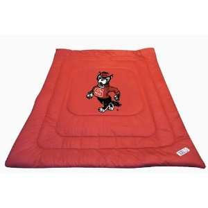  NCAA NORTH CAROLINA STATE WOLFPACK TWIN BED COMFORTER 