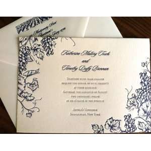   custom letterpress wedding invitations