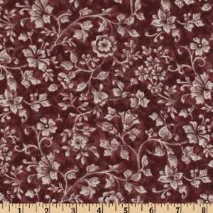   Earth Meadow Flowers Brick Fabric By The Yard Arts, Crafts & Sewing