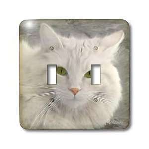 Doreen Erhardt Cats   Snowwhite   Light Switch Covers   double toggle 