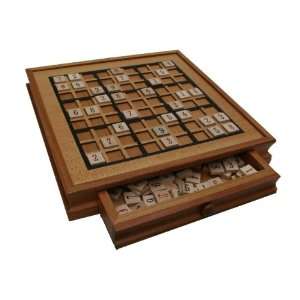   Heirloom Gift Bazaar 12 Inch Wood Tabletop Sudoku Game Toys & Games