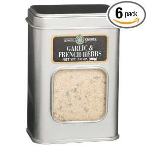 Dean Jacobs Garlic & French Herbs, 3 Ounce Tins (Pack of 6)  