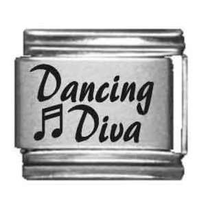  Dancing Diva Laser Etched Italian Charm Jewelry