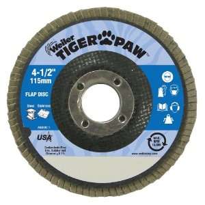  51121 Weiler 4 1/2 Tiger Paw Abrasive Flap Disc Angled 