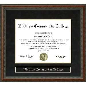    Phillips Community College Diploma Frame