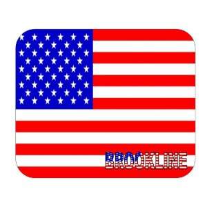  US Flag   Brookline, Massachusetts (MA) Mouse Pad 