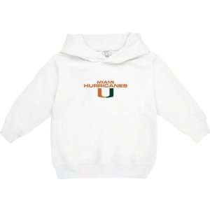 Miami Hurricanes White Toddler/Kids Legend Hooded Sweatshirt:  