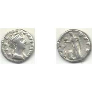  Ancient Rome: Faustina the Elder (died 141 CE) Silver 