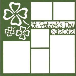  St. Patricks Day 2012 12 x 12 Overlay Laser Die Cut 
