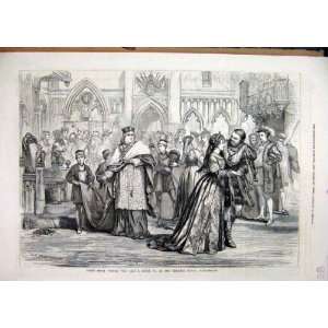  Scene Henry Viii 1877 Theatre Royal Manchester Print