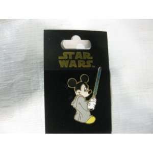    Disney Pin Star Wars Jedi Mickey with Lightsaber Toys & Games