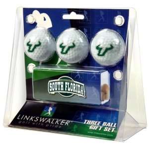  South Florida Bulls NCAA 3 Golf Ball Gift Pack w/ Hat Clip 