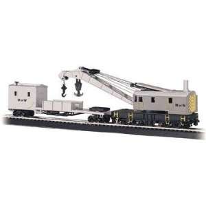  Bachmann Silver Series HO Scale 250 Ton Steam Crane & Boom 