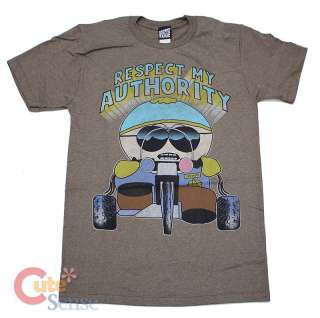South Park Cartman T Shirt Respect My Authority Wheel  