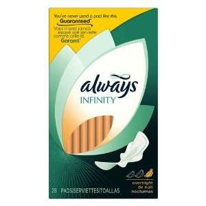  Always Infinity Pads, Overnight, 14 ct. Health & Personal 