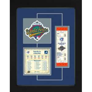  Toronto Blue Jays 1992 World Series Replica Ticket & Patch 