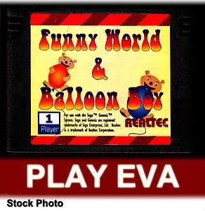 FUNNY WORLD AND BALLOON BOY Sega Genesis 2 in 1 Game  