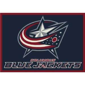  NHL Team Spirit Rug   Columbus Blue Jackets: Sports 