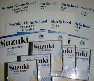 Suzuki Violin School, 10 Book & 8 CD Set, Volumes 1 10  