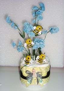 BUMBLE BEE BABY DIAPER CAKES SHOWER MINIS CENTERPIECES  