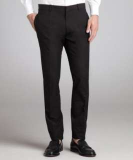 Balenciaga black cotton flat front pants  BLUEFLY up to 70% off 