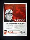 Shield Mouthguard Alabama Football Coach Bear Bryant 1963 print Ad 