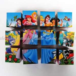    Disney Princess 3d Jigsaw Puzzle Magic Cube 12pcs: Toys & Games