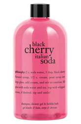 philosophy black cherry italian soda shampoo, shower gel & bubble 